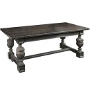 Τραπέζι ξύλινο μαύρο (200Χ90Χ77) SAZ201, ESPIEL
