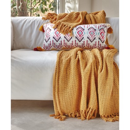 Κουβέρτα καναπέ πλεκτή (130Χ170) SOFIA 28, ΚΕΝΤΙΑ