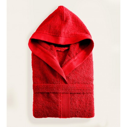 Μπουρνούζι με κουκούλα AMADEUS RED (XL), RYTHMOS HOME