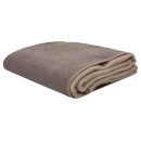 Κουβέρτα ακρυλική Υ/Δ (210Χ240) δίχρωμη μπεζ/καφέ , VIOPROS