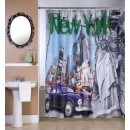 Κουρτίνα μπάνιου υφασμάτινη (180Πx180Υ) YORK, VIOPROS