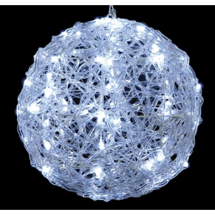 Μπάλα LED ακρυλική με ψυχρό φωτισμό & μετασχηματιστή Ip44 (3