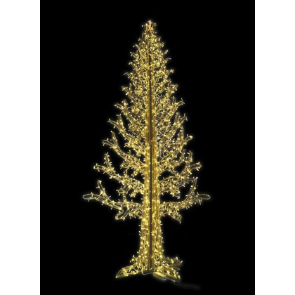 Χριστουγεννιάτικο δέντρο LED με θερμό φωτισμό Ip44 (120X240) 603