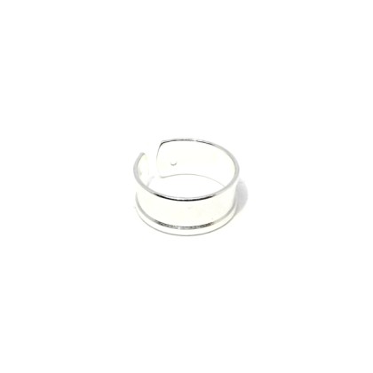Δαχτυλίδι λεπτή βέργα (Ορείχαλκος) - Ασημί