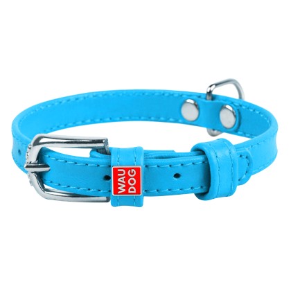 Collar Περιλαίμιο Δερμάτινο Glamour Μπλε 21-29 cm