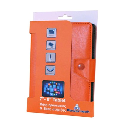 POWERTECH Universal θήκη και βάση για Tablet 7-8 inch, Orange