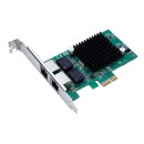 POWERTECH Κάρτα Επέκτασης PCI-e to 2x LAN 10/100/1000, Chip Inte