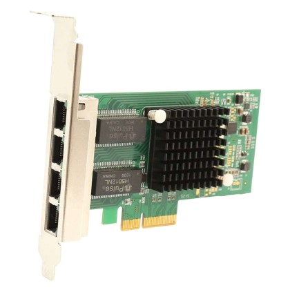 POWERTECH Κάρτα Επέκτασης PCI-e to 4x LAN 10/100/1000, Chip Inte