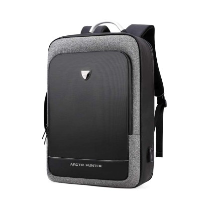 ARCTIC HUNTER τσάντα πλάτης B00227-DG με θήκη laptop,  σκουρο γκ