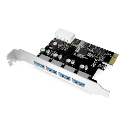 POWERTECH Κάρτα Επέκτασης PCI-e σε USB 3.0, 4 θύρες, Chipset VL8