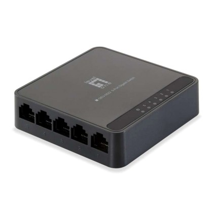 LEVELONE GbE Switch GEU-0522, 5-port 10/100/1000Mbps, MAC 4K, Ve