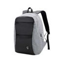 ARCTIC HUNTER τσάντα πλάτης B00207-DG με θήκη laptop, USB, γκρι