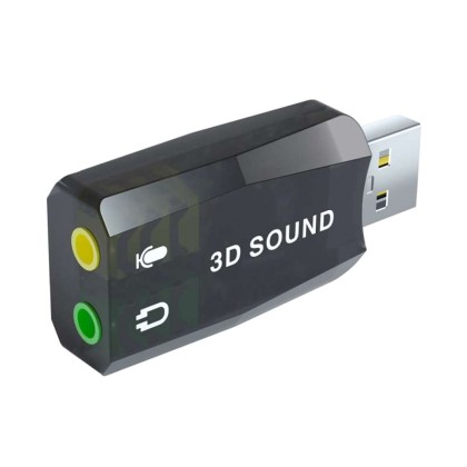 POWERTECH USB Κάρτα ήχου 5.1CH, με έξοδο μικρόφωνου και ακουστικ
