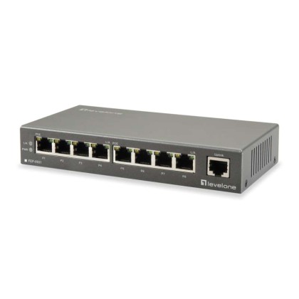 LEVELONE Ethernet PoE switch FEP-0931, 9-port 10/100Mbps, Ver. 1