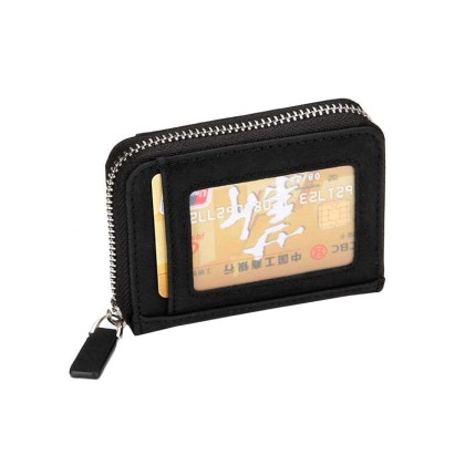 INTIME πορτοφόλι πιστωτικών καρτών IT-017, RFID, PU leather, μαύ