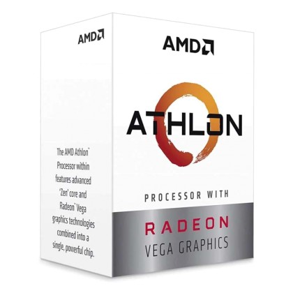 AMD CPU Athlon 3000G, 3.5GHz, 2 Cores, AM4, 5MB, Radeon Vega 3 G