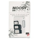 NOOSY Nano SIM & Micro SIM Adapter Set, μαύρο