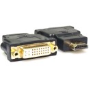 POWERTECH adapter HDMI 19pin male σε DVI I(DUAL LINK) 24+5 femal