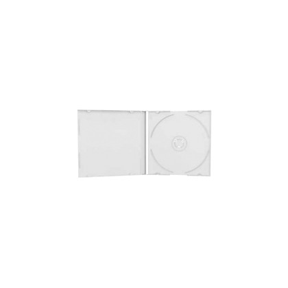 CD/DVD Slim case, 5.2mm, διάφανη, 100τμχ