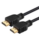 POWERTECH καλώδιο HDMI (M) to HDMI (M) 15+1, CCS, Gold Plug, Bla