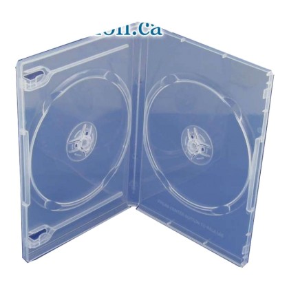 Θήκη CD για 2 δίσκους, 14mm, διάφανη, 50τμχ
