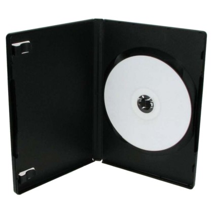 Θήκη CD/DVD, 14mm, μαύρη, 50τμχ