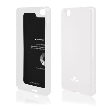 Mercury Jelly Slim Fit Case Θήκη Gel Λευκό (Huawei P8 Lite 2017 