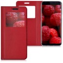 KW S View Window Preview Flip Case Stand (41443.20) Dark Red (Sa