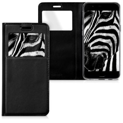KW S View Window Preview Flip Case Stand (41929.01) Black (OnePl