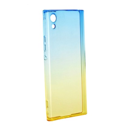Forcell Soft TPU Case Ombre - Blue / Gold (Sony Xperia XA1)