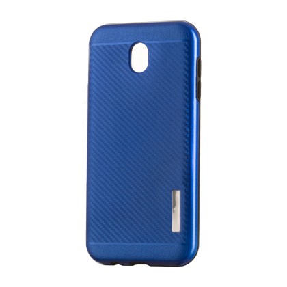 Carbon Slim Armor Case Ανθεκτική Θήκη - Blue (Samsung Galaxy J7 