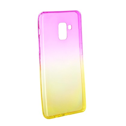 Forcell Soft TPU Ombre - Pink / Gold (Samsung Galaxy A8 Plus 201