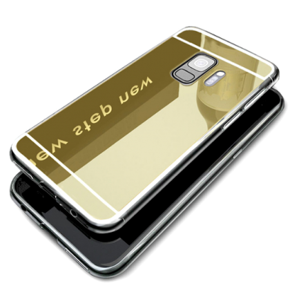 Forcell Mirror Slim Fit Gel Case Θήκη Σιλικόνης Gold (Samsung Ga