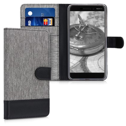 KW Canvas Wallet Case (44201.01) Θήκη Πορτοφόλι με δυνατότητα St