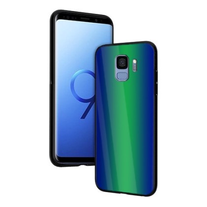 Vennus Glass Reflect Case Πράσινο / Μπλε (Samsung Galaxy S9)