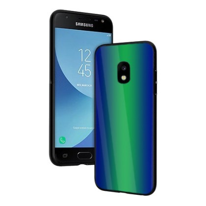 Vennus Glass Reflect Case Πράσινο / Μπλε (Samsung Galaxy J3 2017