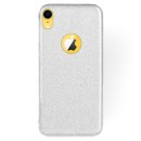 Forcell Glitter Shine Cover Hard Case Silver (iPhone XR)