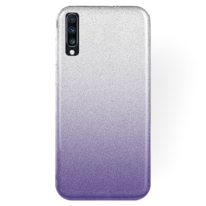 Forcell Glitter Shine Cover Hard Case Clear / Violet (Samsung Ga