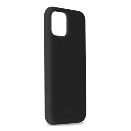 Puro Icon Soft Touch Silicone Case Black (iPhone 11 Pro)