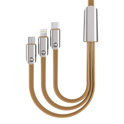 Awei CL-21 Cable 3in1 Καλώδιο Φόρτισης Micro USB / Lightning / T
