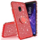 Diamond Ring Case με Electro Bumper και Glitter - Red (Xiaomi Re