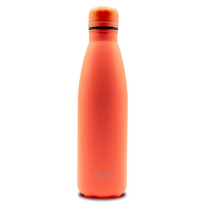 Puro Icon Fluo Stainless Steel Bottle 500ml Θερμός Orange