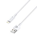 Forcell LC01 MFI Data Sync & Charging Cable 2.0A 1m White