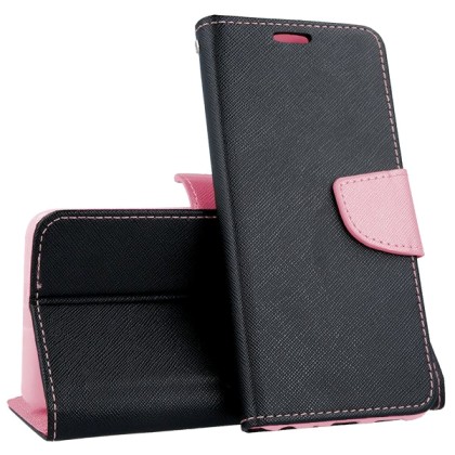 Tel1 Fancy Diary Case Θήκη Πορτοφόλι με δυνατότητα Stand Black /