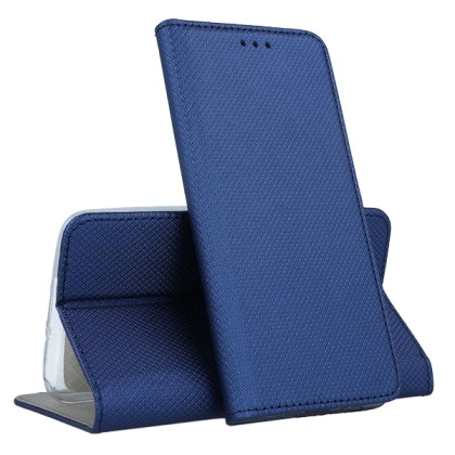 Forcell Smart Book Case με Δυνατότητα Stand Θήκη Πορτοφόλι Navy 
