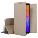 Forcell Smart Book Case με Δυνατότητα Stand Θήκη Πορτοφόλι Gold 