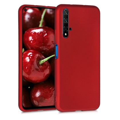 KW TPU Silicone Case (52329.36) Metallic Dark Red (Huawei Nova 5