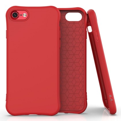 Soft Color Flexible Gel Silicone Case Θήκη Σιλικόνης Red (iPhone