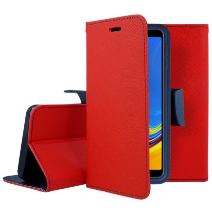 Tel1 Fancy Diary Case Θήκη Πορτοφόλι με δυνατότητα Stand Red / N