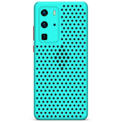 Breath Colored Buttons TPU Case Θήκη με Οπές Turquoise (Huawei P